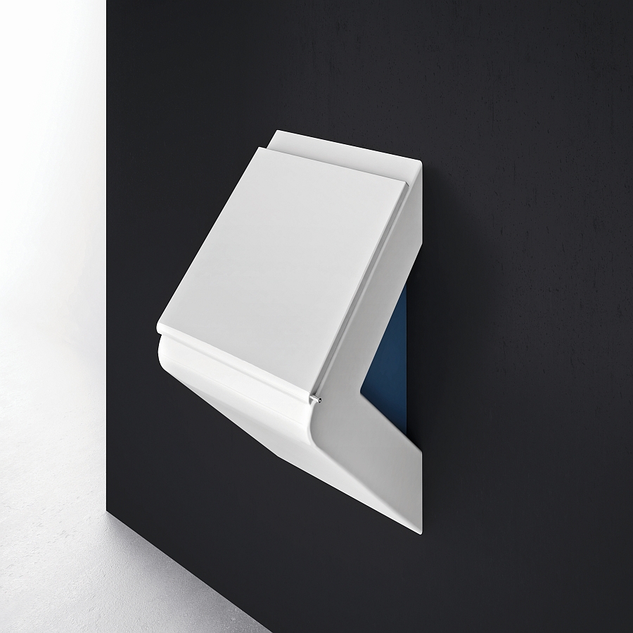 Minimal wall mounted wc that  takes up minimum possible space