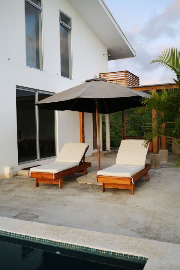Modern outdoor lounging area in Costa Rica
