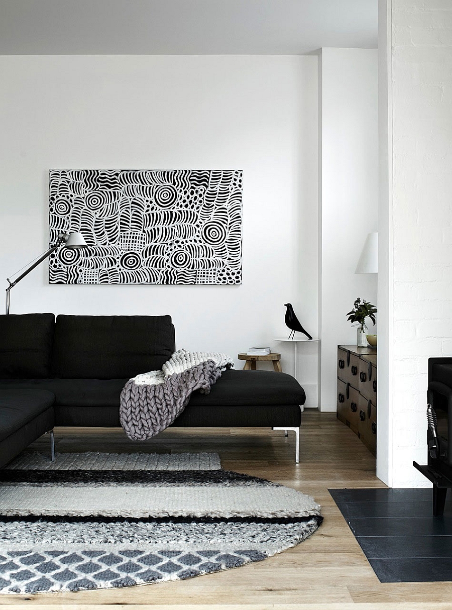 Monochrome interiors with the Eames Bird in the corner