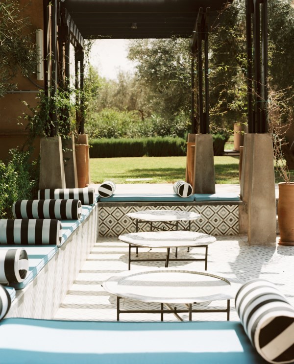 Moroccan-style patio