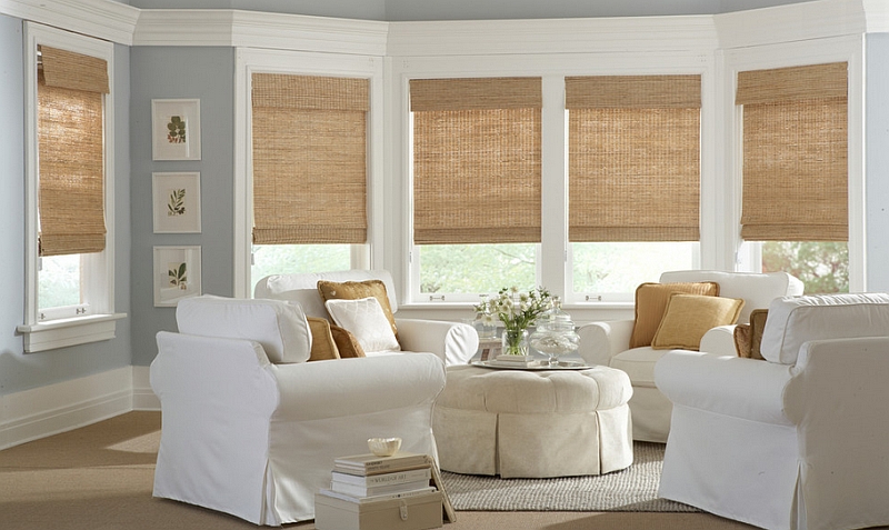 Natural shades give the room a calming and relaxed vibe