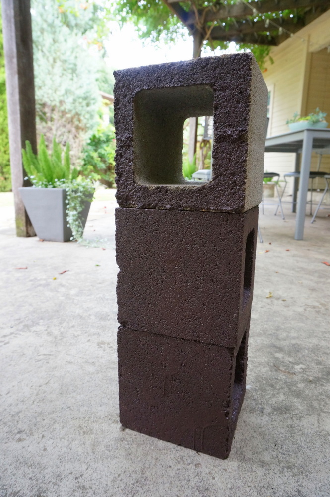 Paint your cinder blocks