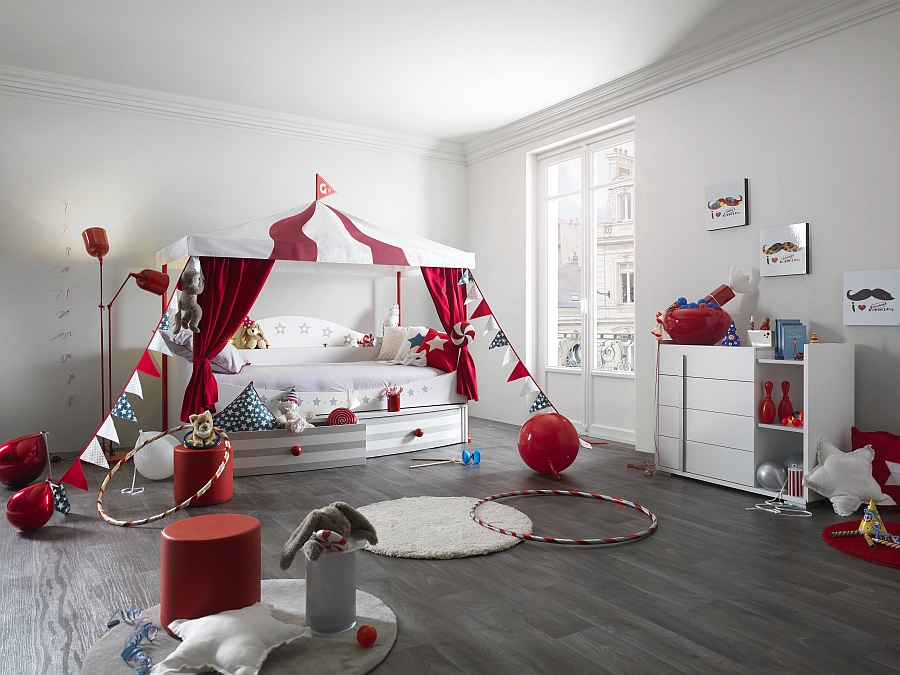 Piccadilly bed from Gautier brings the circus to your kids' room in style