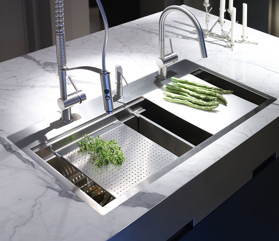 Exquisite Kitchen Faucets Merge Italian Design With Elegant Aesthetics Decoist 