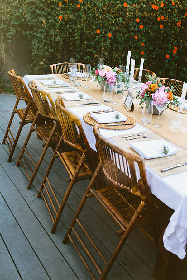 Simple and fresh party table