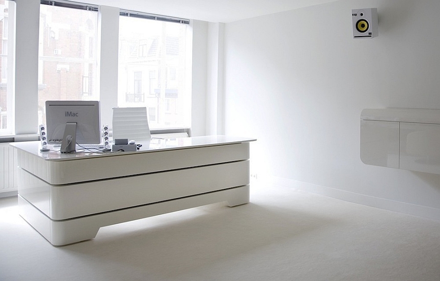 Sleek Art Déco influenced contemporary executive desk