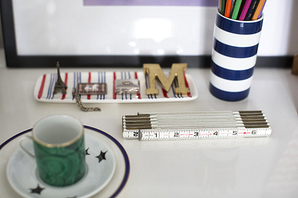 Stylish desk vignette