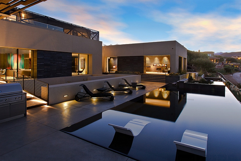 Trendy pool embraces the sleek, contemporary look