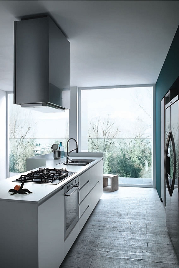 Varying compositions of Mila work well even in small, narrow kitchens