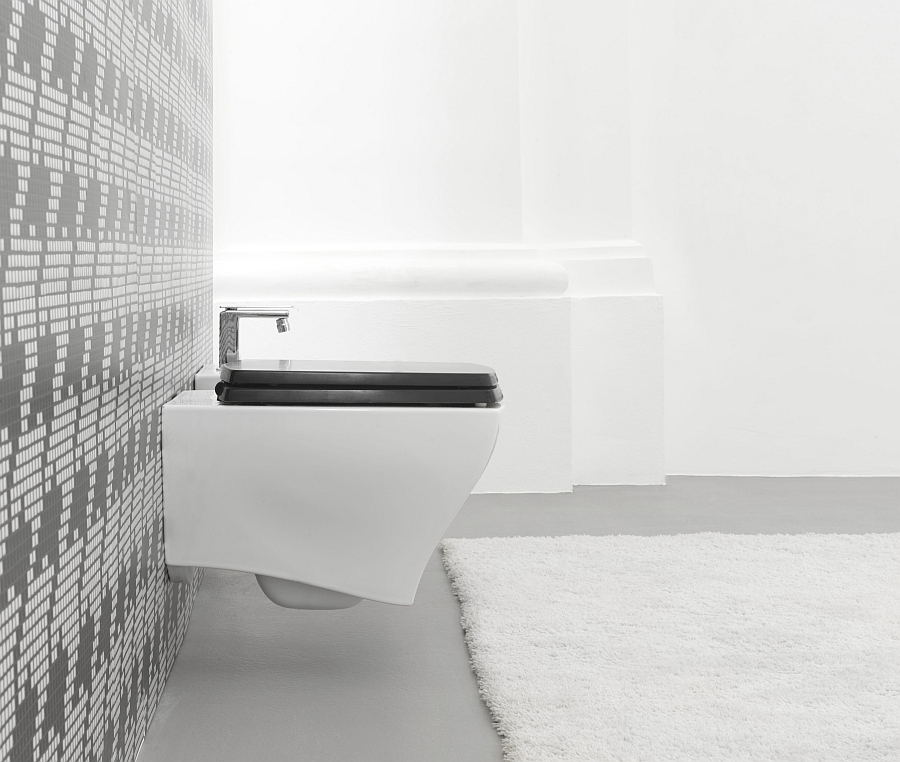 Wall-mounted sanitaryware from Artceram inspired by the retro