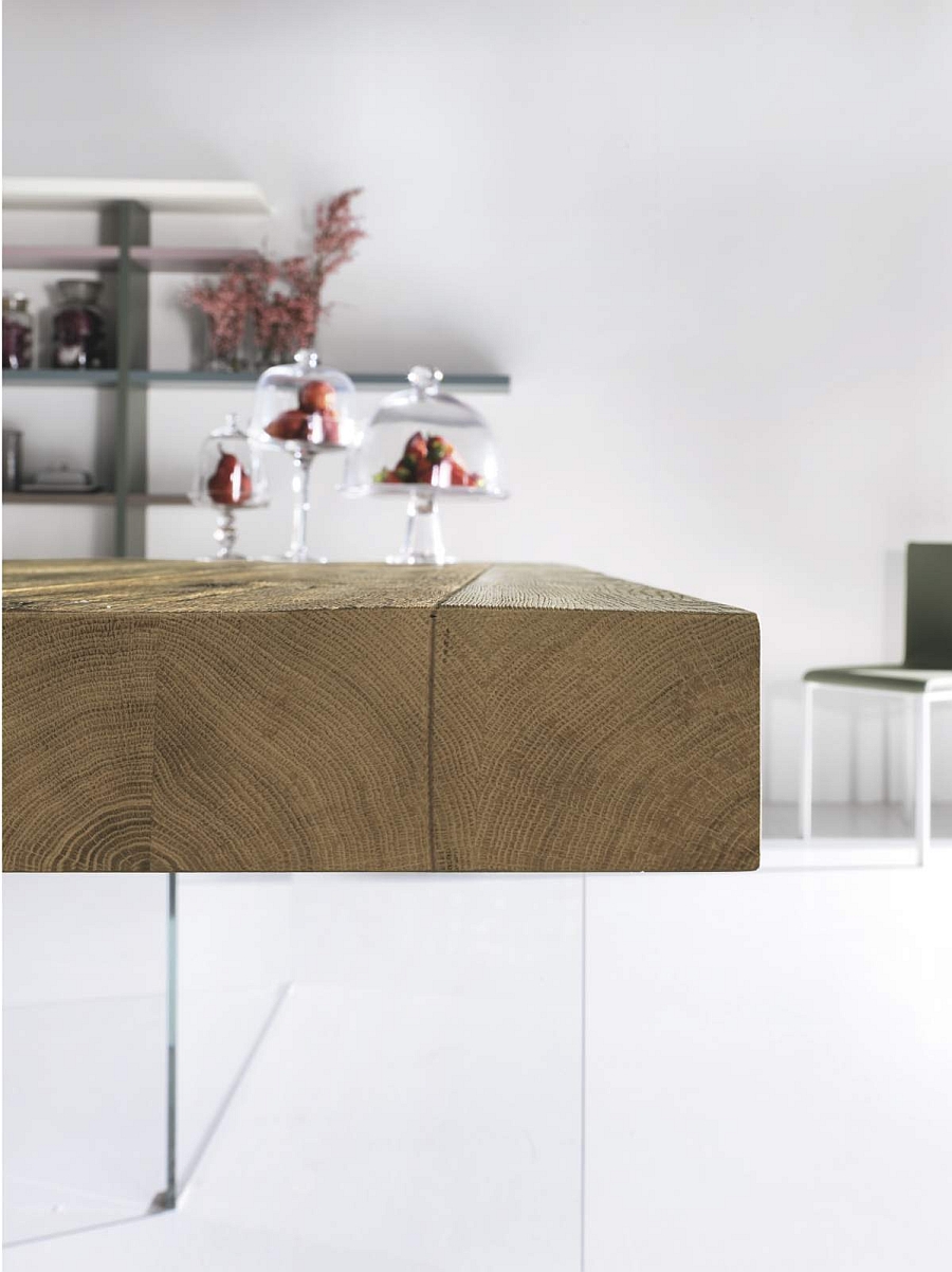 A closer look at the Air Wild wood dining table