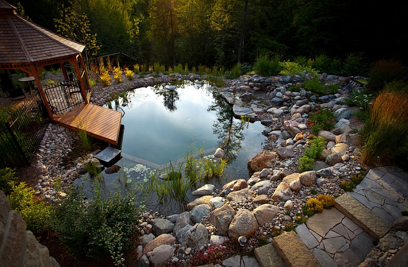 A natural pool area improves both the appeal of the outdoors and your health