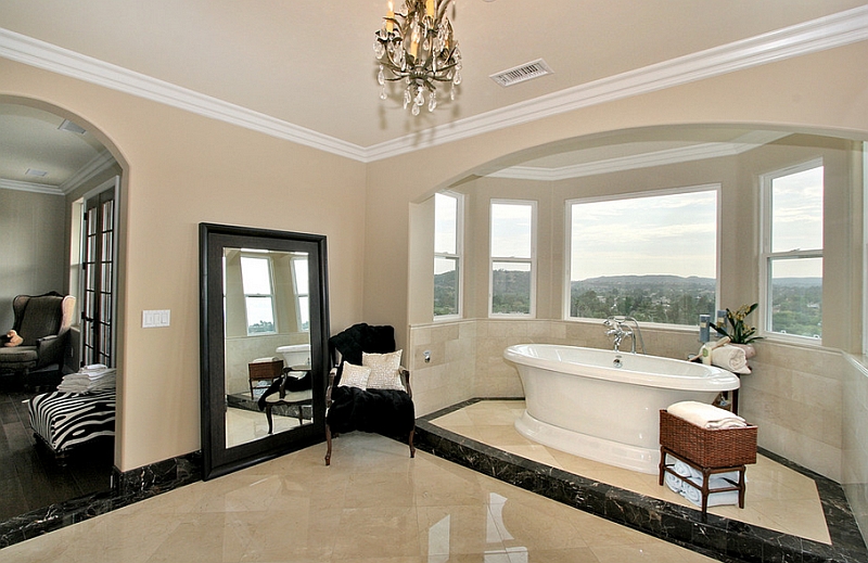 A traditional approach to the spa-styled bathroom