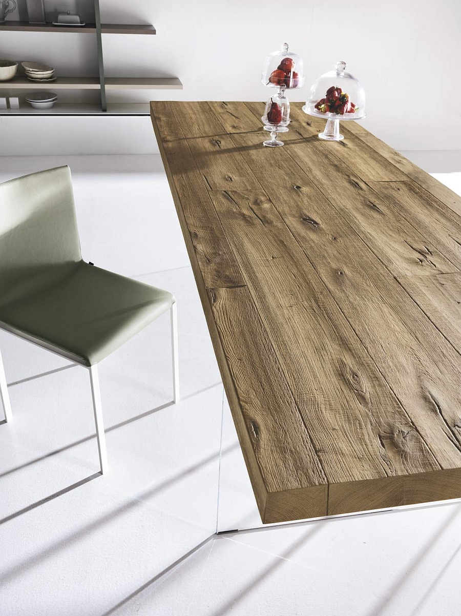 Air Wildwood table blends the contemporary with the rustic