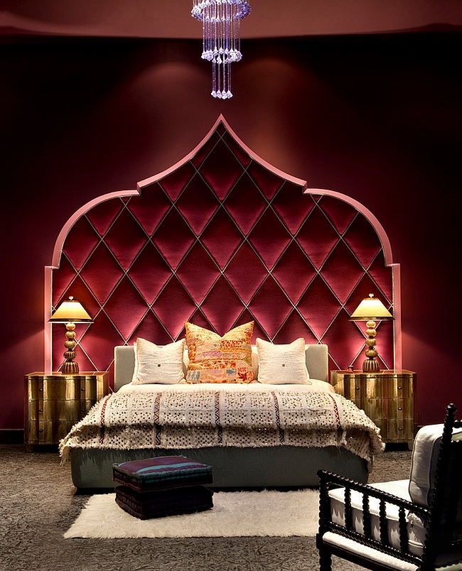 Moroccan Bedrooms Ideas Photos Decor, Moroccan Headboards Bedside Tables