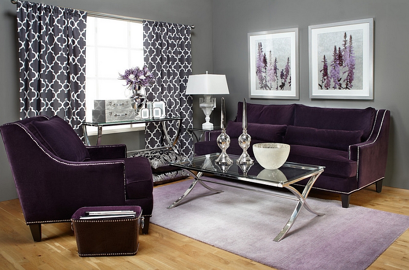 Aubergine makes a sophisticated and grand visual statement