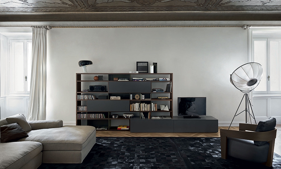 Combine the low-slug decor with matching wall unit composition