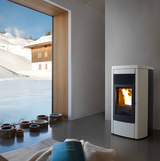 Stunning Contemporary Pellet-Burning Stoves, Energy-Efficient Designs