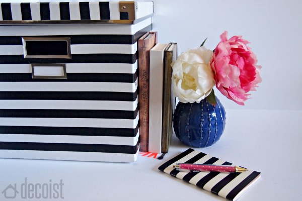 DIY Black and White storage box project