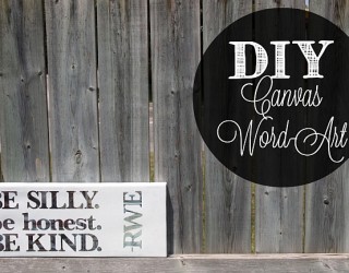 Stylish And Personalized DIY Canvas Word-Art For Your Home