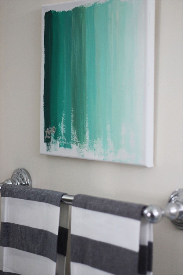 DIY ombre wall art