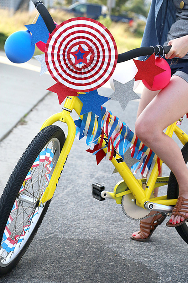 Decorated 4th of July bicycle