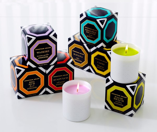 Designer candles from Jonathan Adler