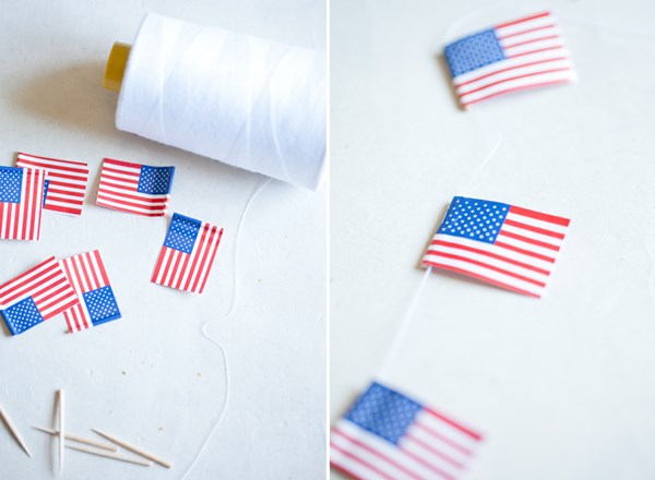 Easy flag garland