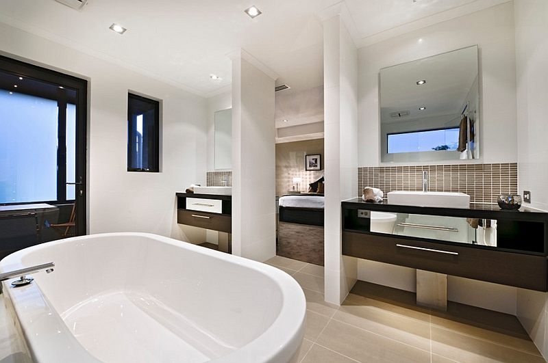 En-suite master bath combines luxury with a sense of serenity