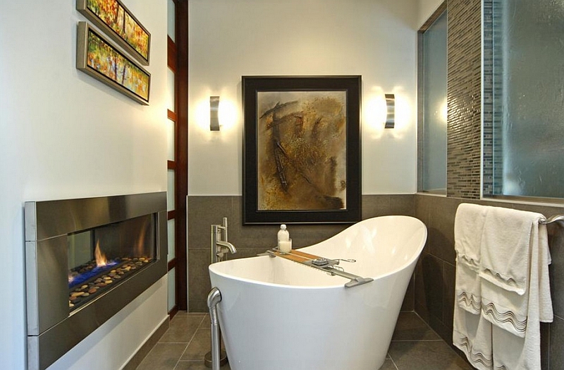 Even a small bath can be turned into a spa-like setting