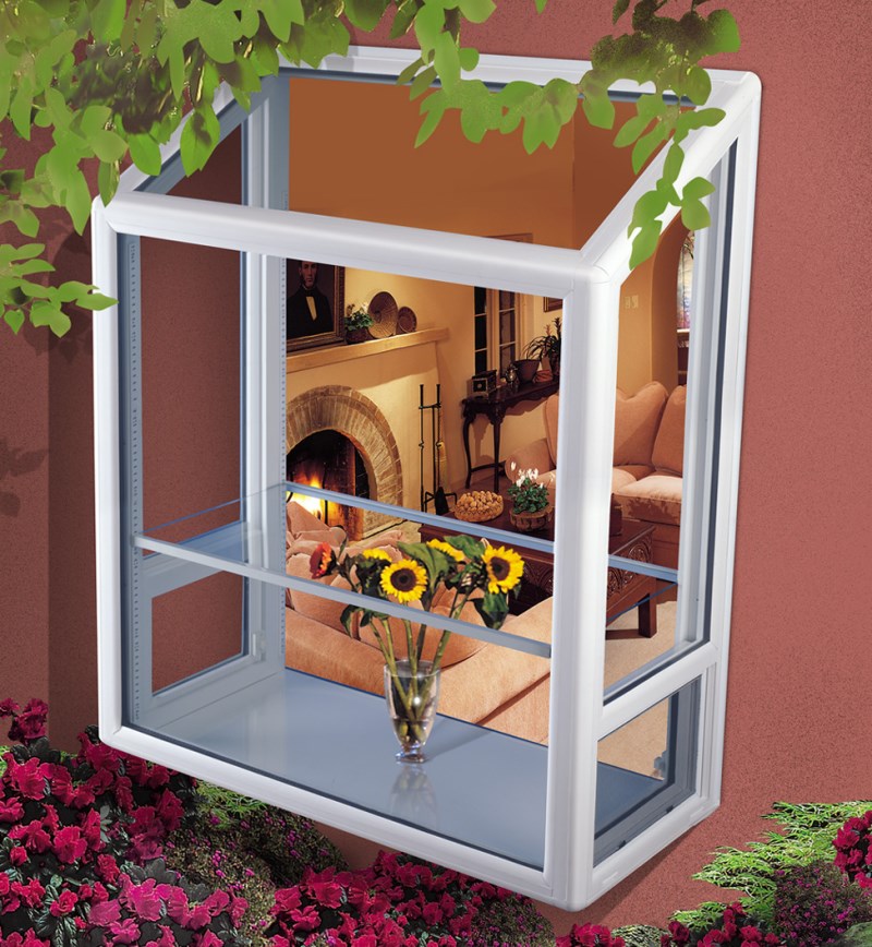 How To Style A Garden Window   Exterior View Of A Picture Window 