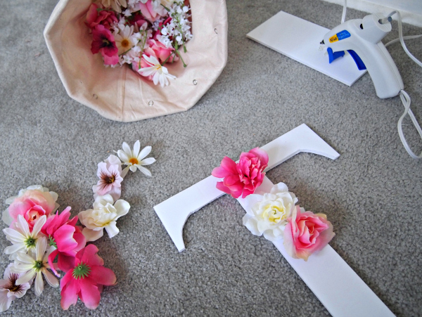 Creating the Faux Flower Monogram - DIY Project