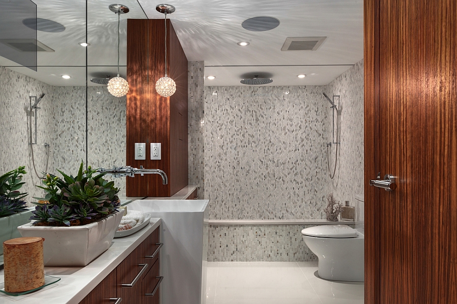 Gorgeous bathroom offers spa-like luxury right at home!