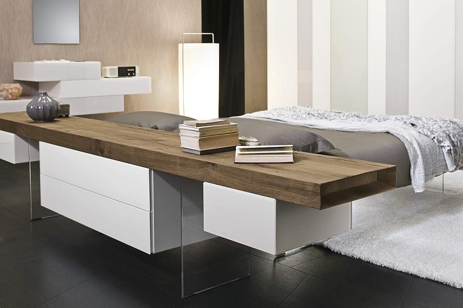 Headboards and sideboards that add to the appeal of the unqiue bed