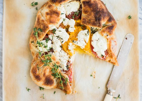 Heirloom Tomato Tart with Goat Cheese and Thyme