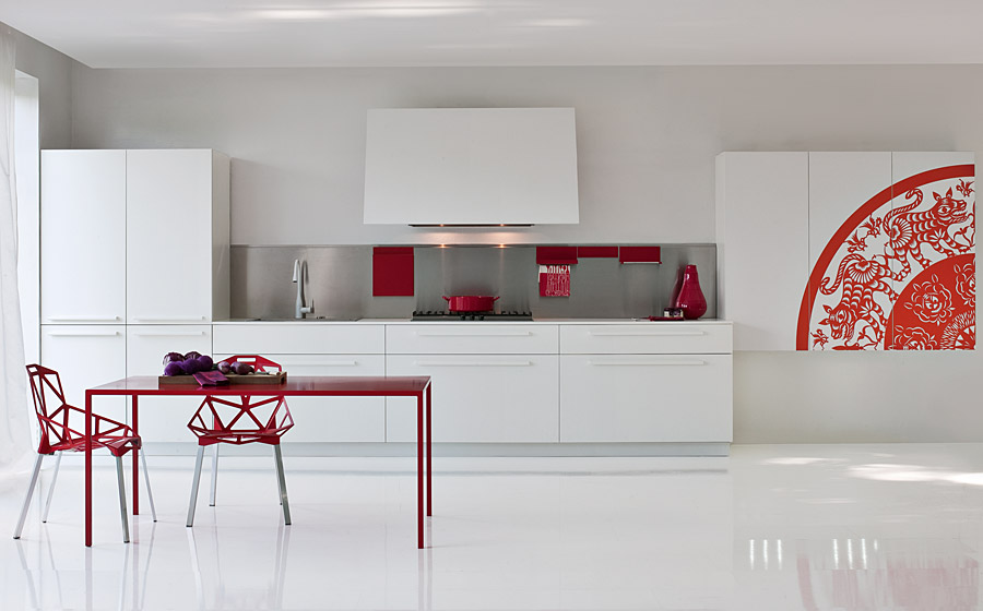 Innovative design of the Playground kitchen brings together contemporary style and bold color