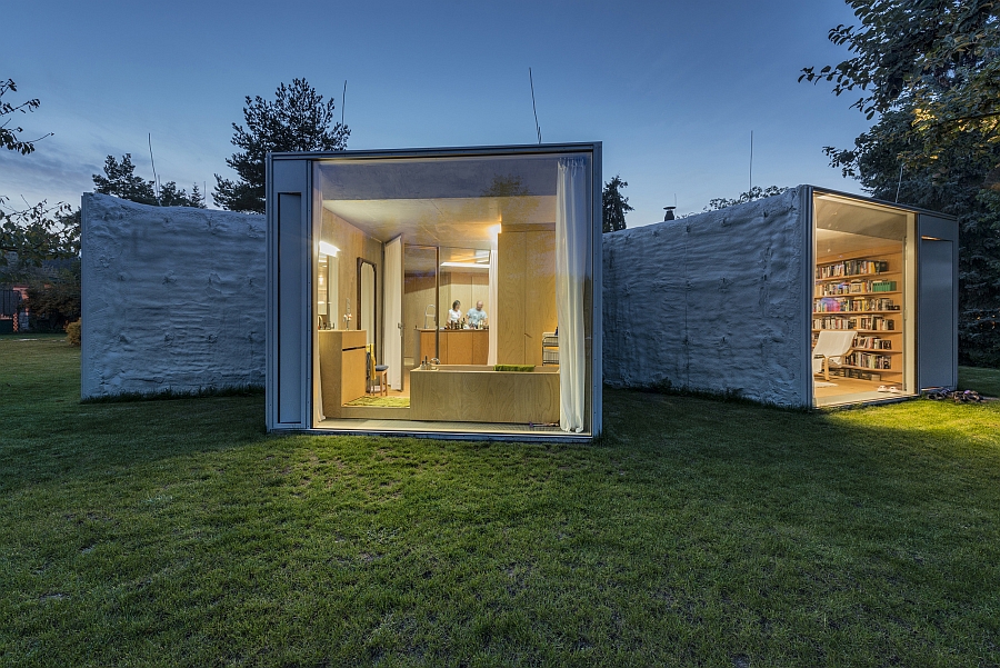 Intriguing design of the Chameleon House provides windows into the world outside!