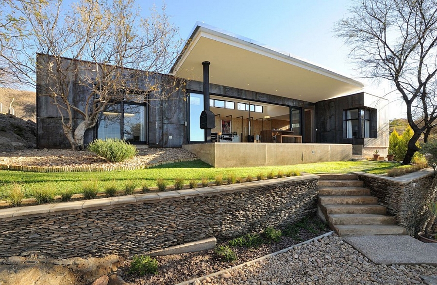 Landscape outside the house reflects the rich natural heritage of the region