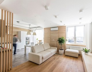 Space-Saving Solutions Turn Small Loft Apartment Into A Trendy, Functional Home