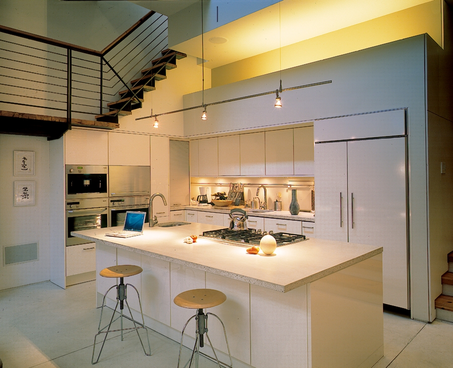 Lovely modern kitchen in white with a simple, elegant appeal