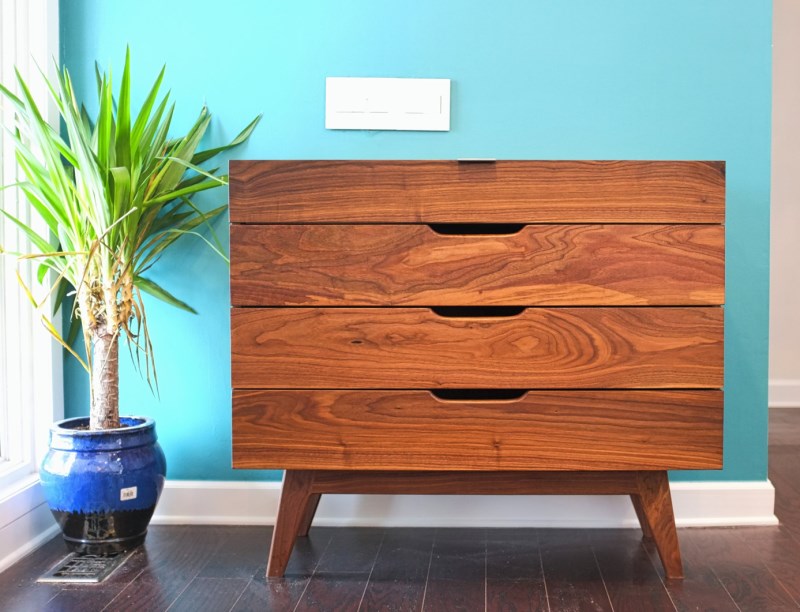 Midcentury Modern Walnut Dresser from Moderncre8ve