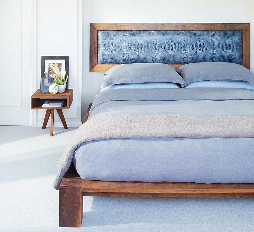 Minimal modern bedroom with a hint of oriental charm