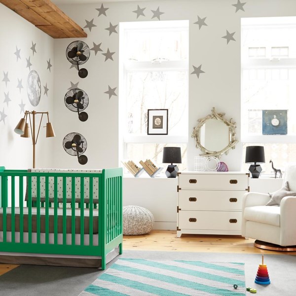 Kelly green clearance crib