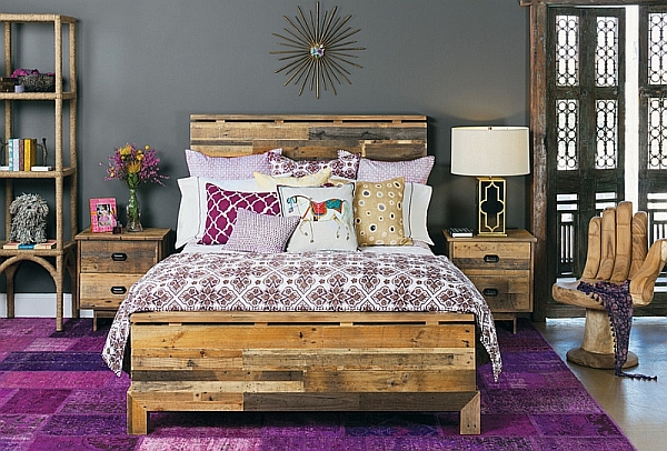 elegant bedroom designs purple