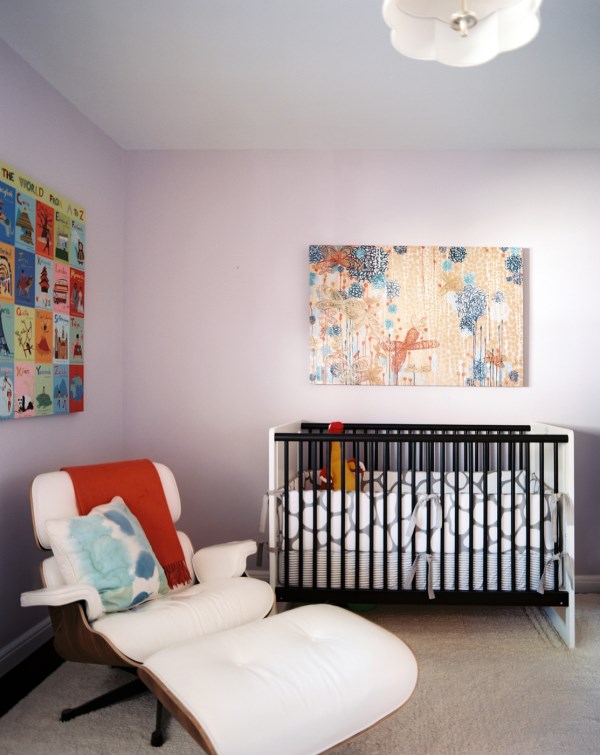 Nursery with Mid-Century style