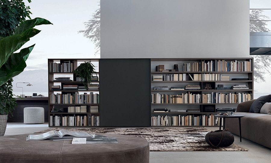 Open System wall unit from Jesse for those who love to decorate with books