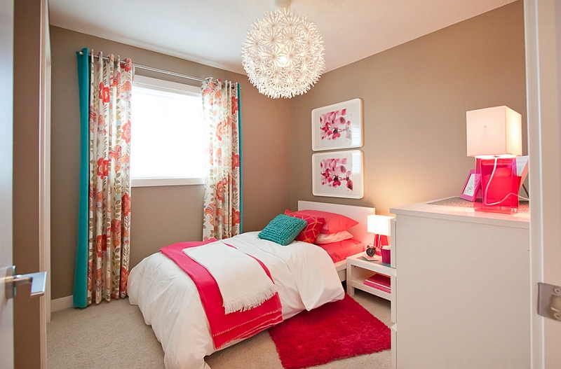 Pendant lights look lovely in small bedrooms with limited space