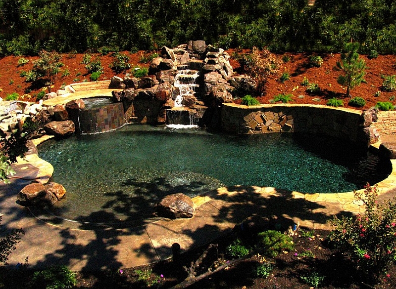 Picking the right plants and shrubs for the landscape that surrounds your natural swimming pool
