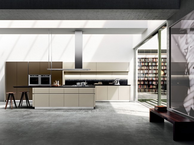 Modern Italian Kitchen With Concealed Shelves And Smart Technology