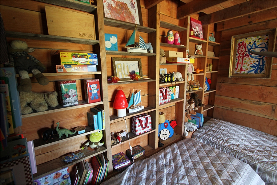 Small bedroom in the tiny cabin